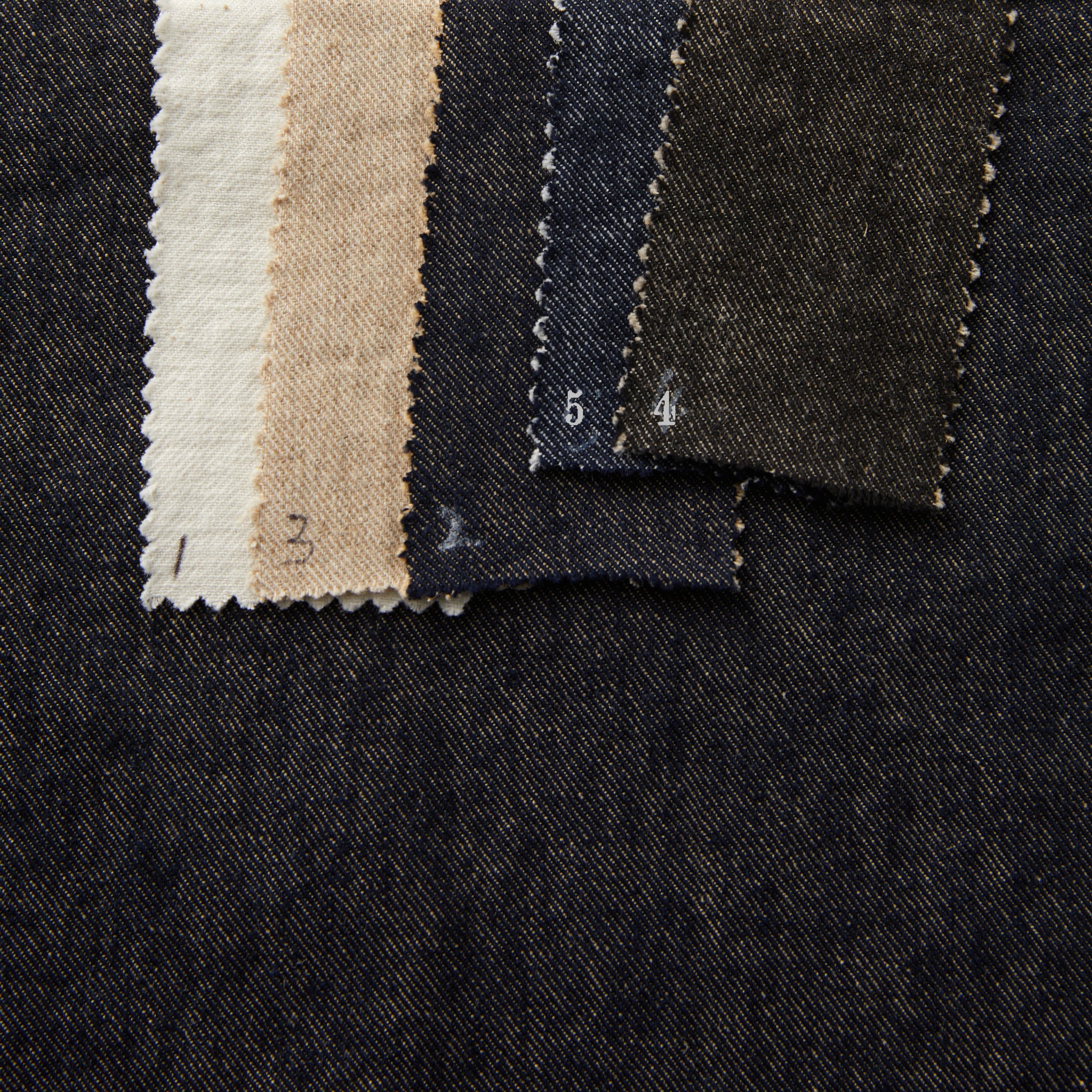 Linen Cotton Blend Denim Fabric
