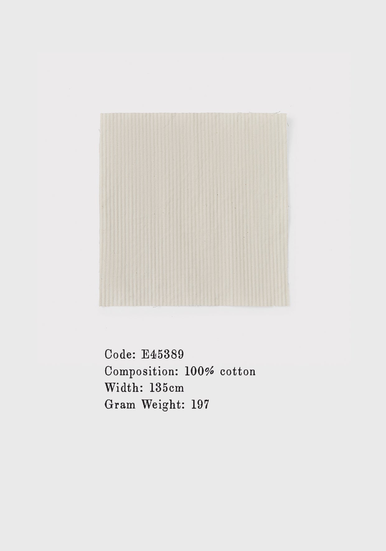 Cream Cotton Twill Fabric