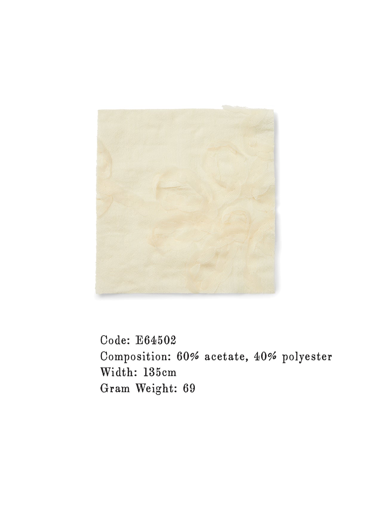 Acetate Polyester Blend Fabric