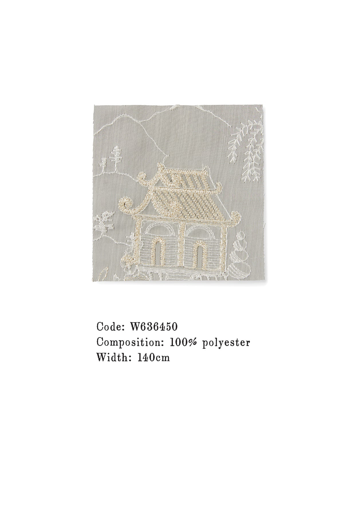 Embroidered Nylon Fabric